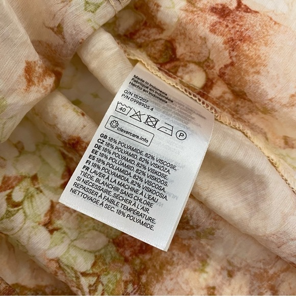 H&M || Airy Hydrangea Floral Mini Dress Medium - Picture 8 of 10